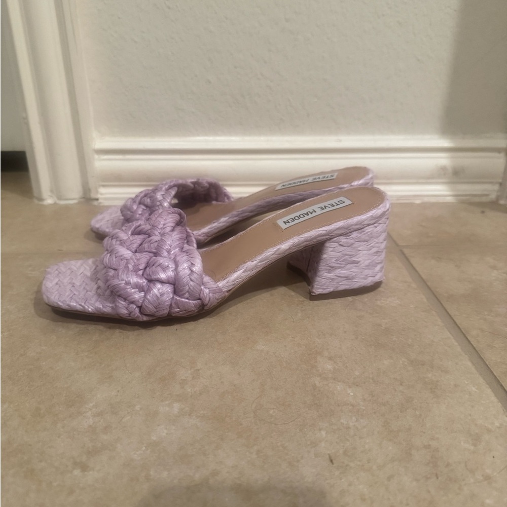 Steve Madden Women's Purple Braided Sandals - Picture 3 of 7